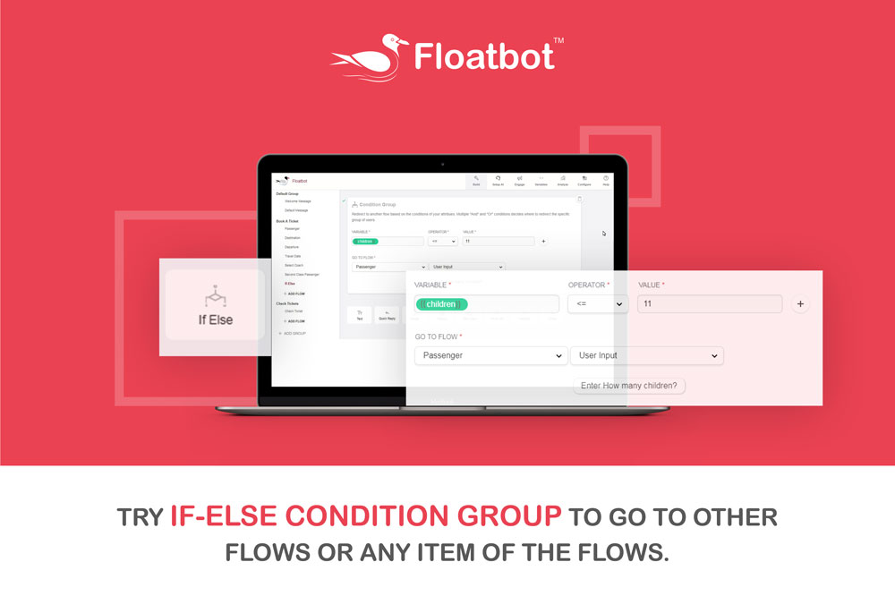 if-else condition in floatbot if-else condition in floatbot